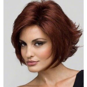Envy ANGIE wig  in dark red mono cap, lace front